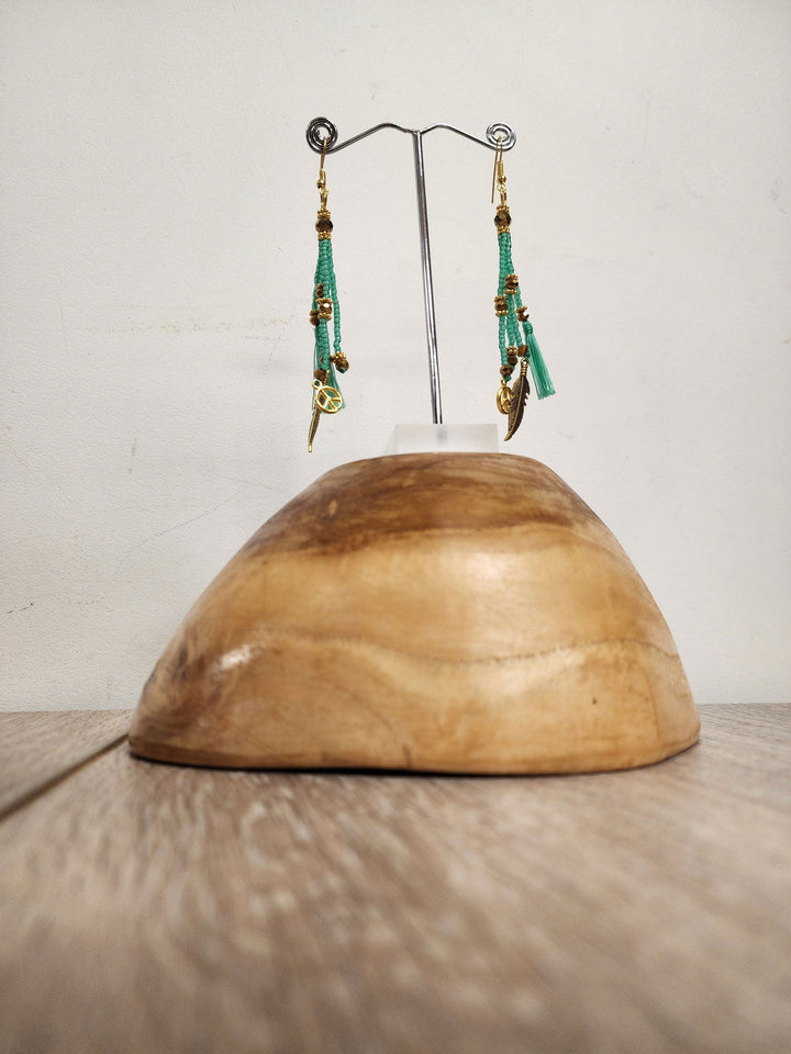 Bead Line Earring - eKo NZ -