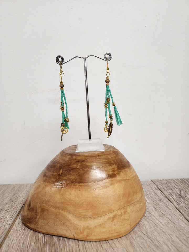 Bead Line Earring - eKo NZ -