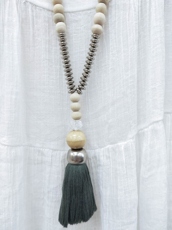 Necklace Metal Tassle - eKo NZ -