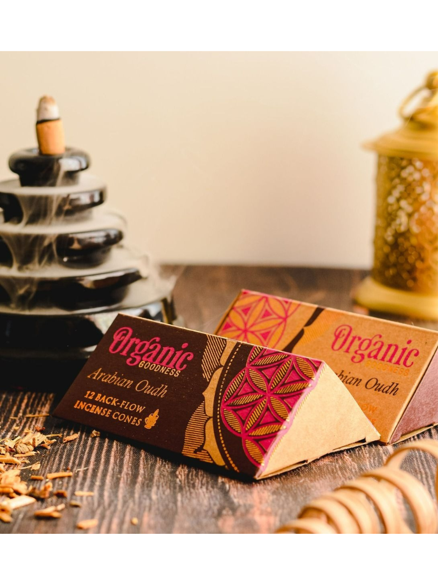 Organic Backflow Cones - Arabian Oudh - eKo NZ -