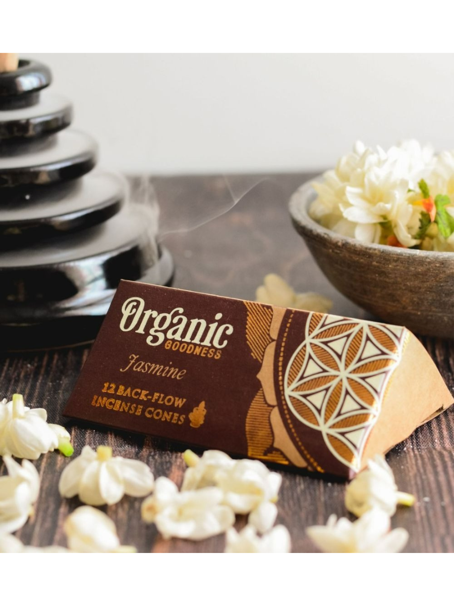 Organic Backflow Cones - Jasmine - eKo NZ -