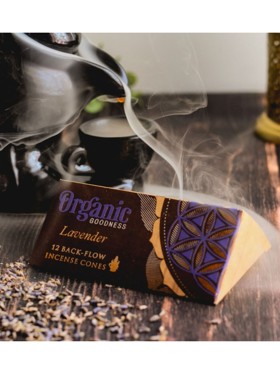 Organic Backflow Cones - Lavender - eKo NZ -
