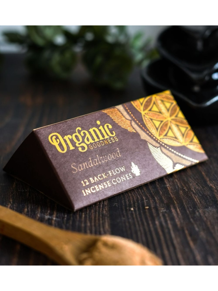 Organic Backflow Cones - Sandalwood - eKo NZ -