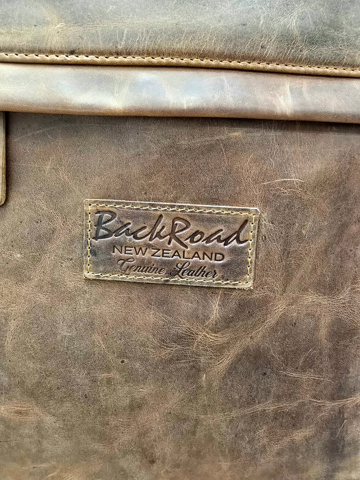 Leather Back Road Backpack