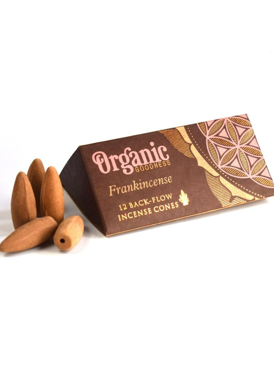 Organic Backflow Cones - Frankincense
