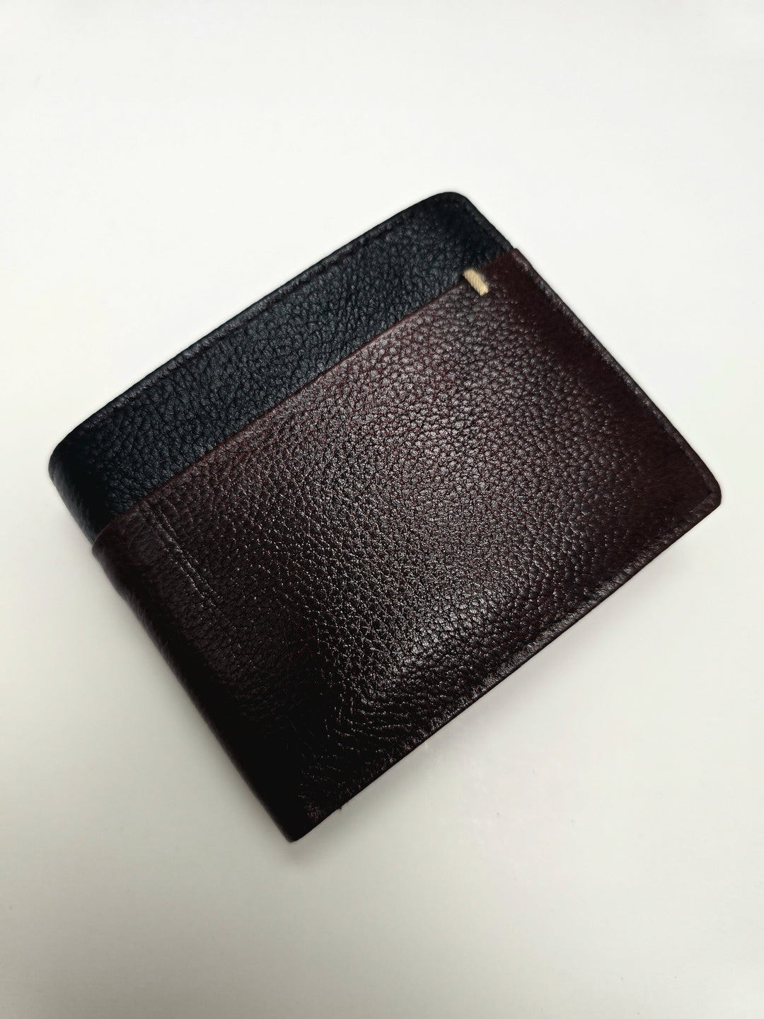 2 tone leather mens wallet