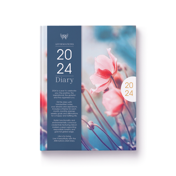 Affirmations Diary Blue 2024