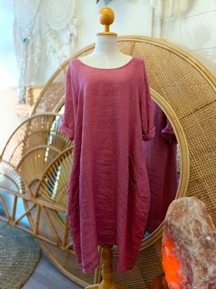 Amber Linen Dress - eKo NZ - 
