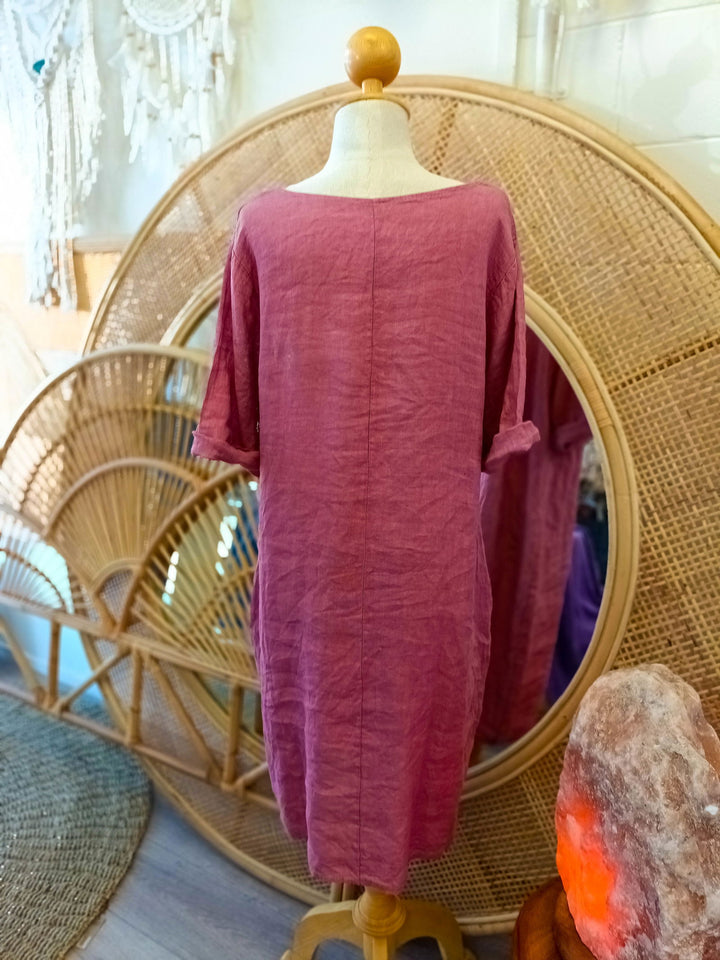 Amber Linen Dress - eKo NZ - 