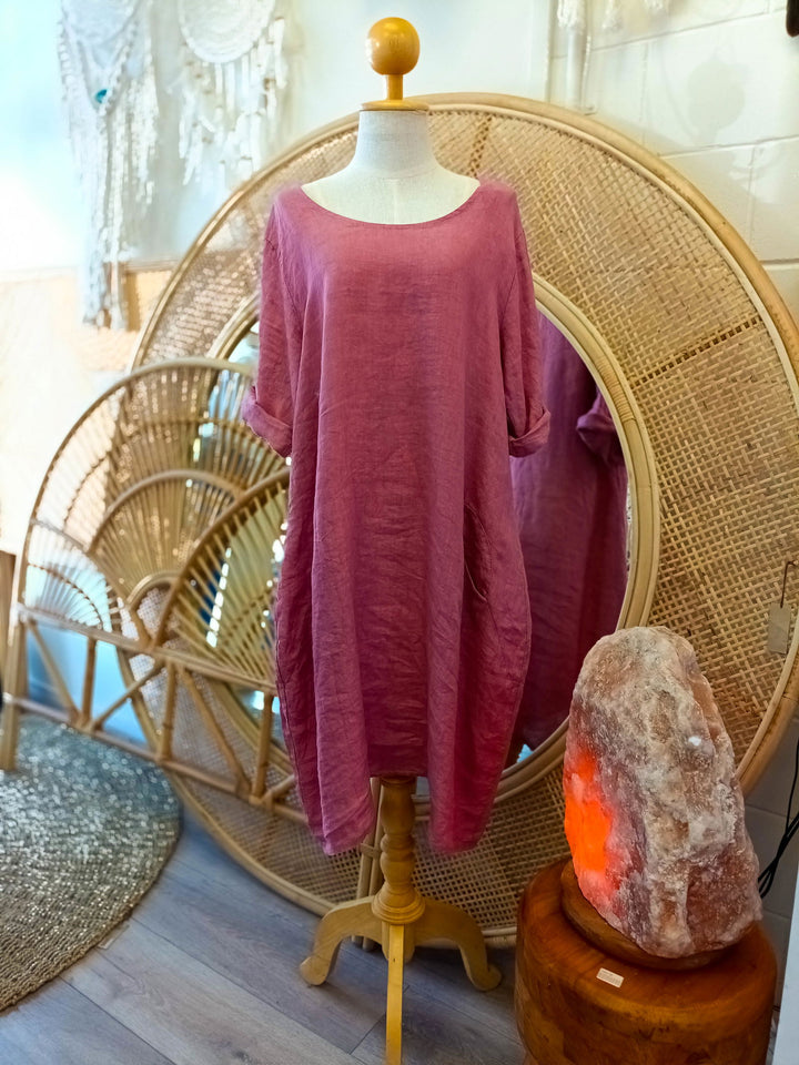 Amber Linen Dress - eKo NZ - 