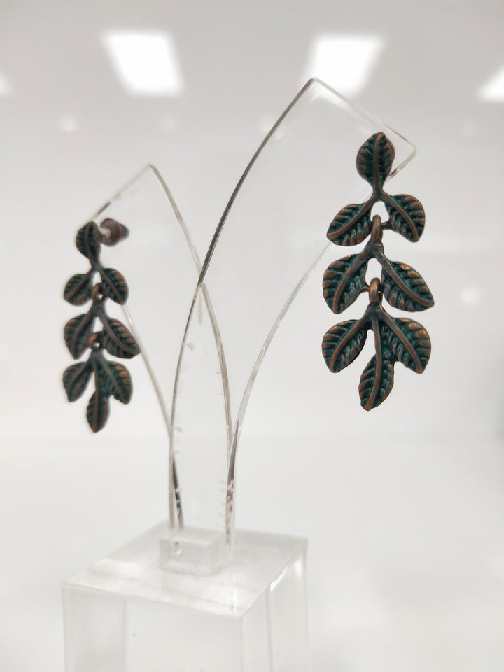 Antique Leaf Earrings - eKo NZ - 