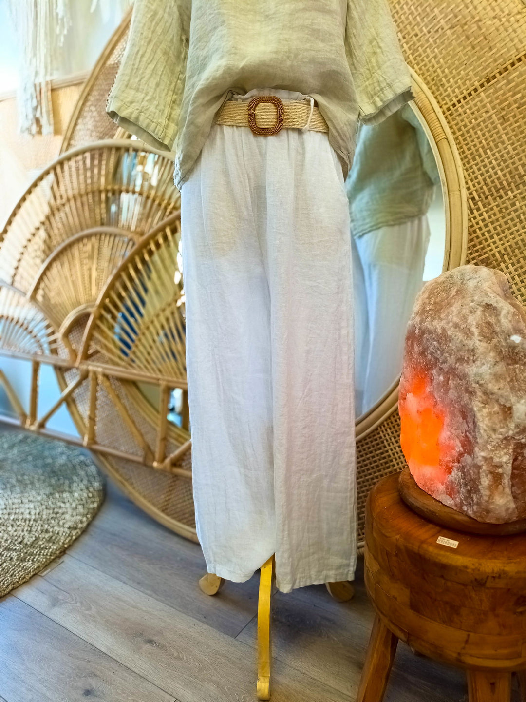 Belted Linen Pantalones - eKo NZ - 