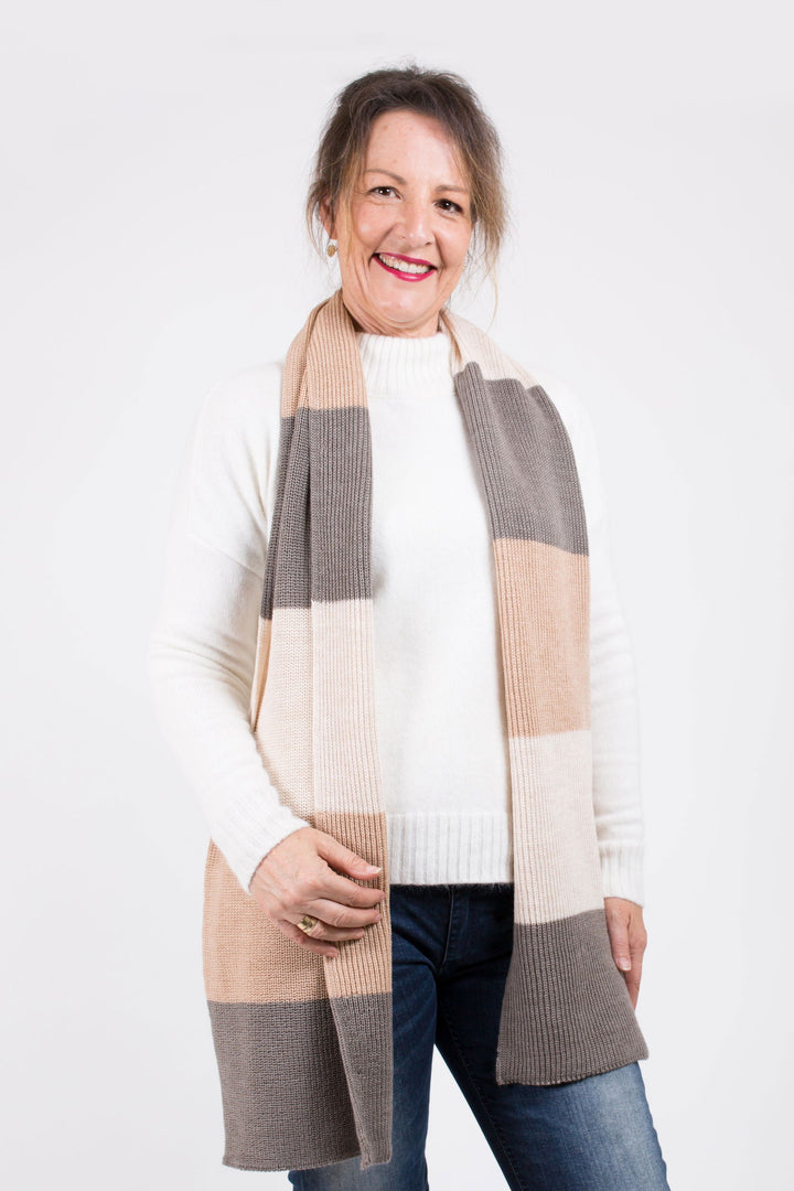 Block Rib Scarf - eKo NZ - 