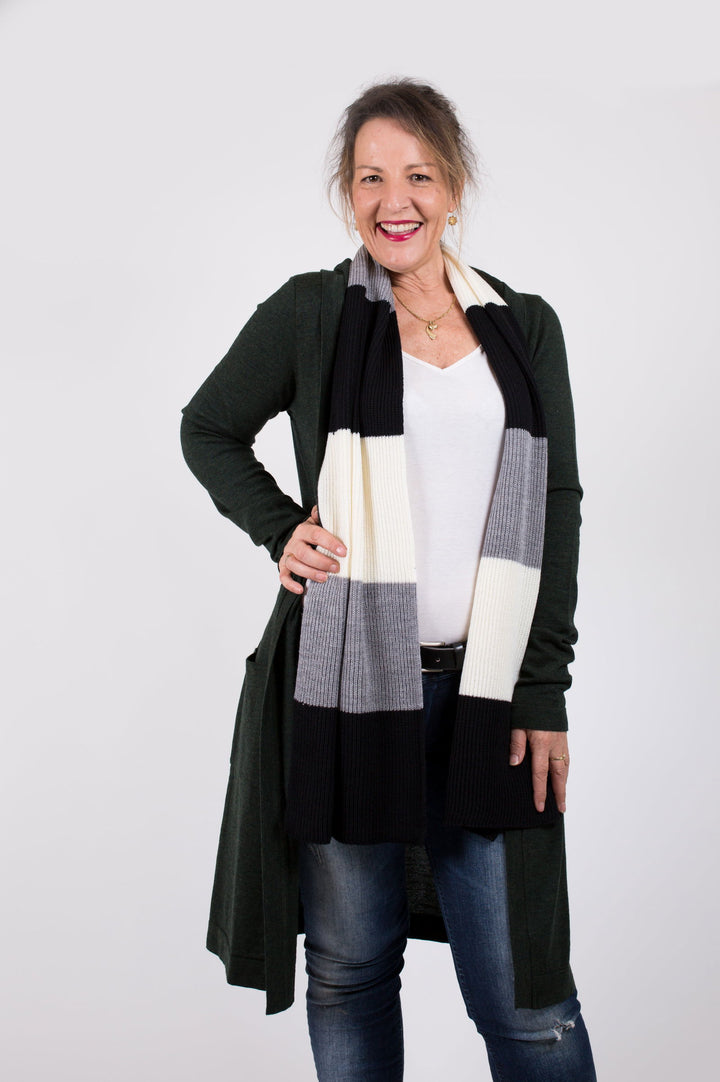 Block Rib Scarf - eKo NZ - 