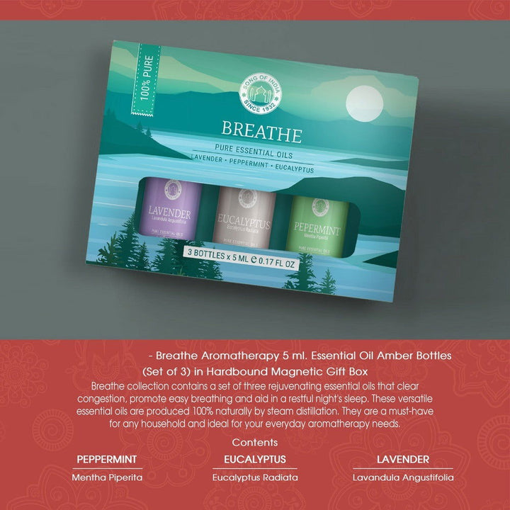 Breathe 3 Pack Essential Oil Blend. - eKo NZ - 