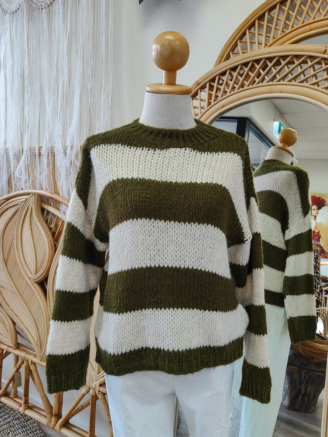 Caterina Striped Top - Last One - eKo NZ - 