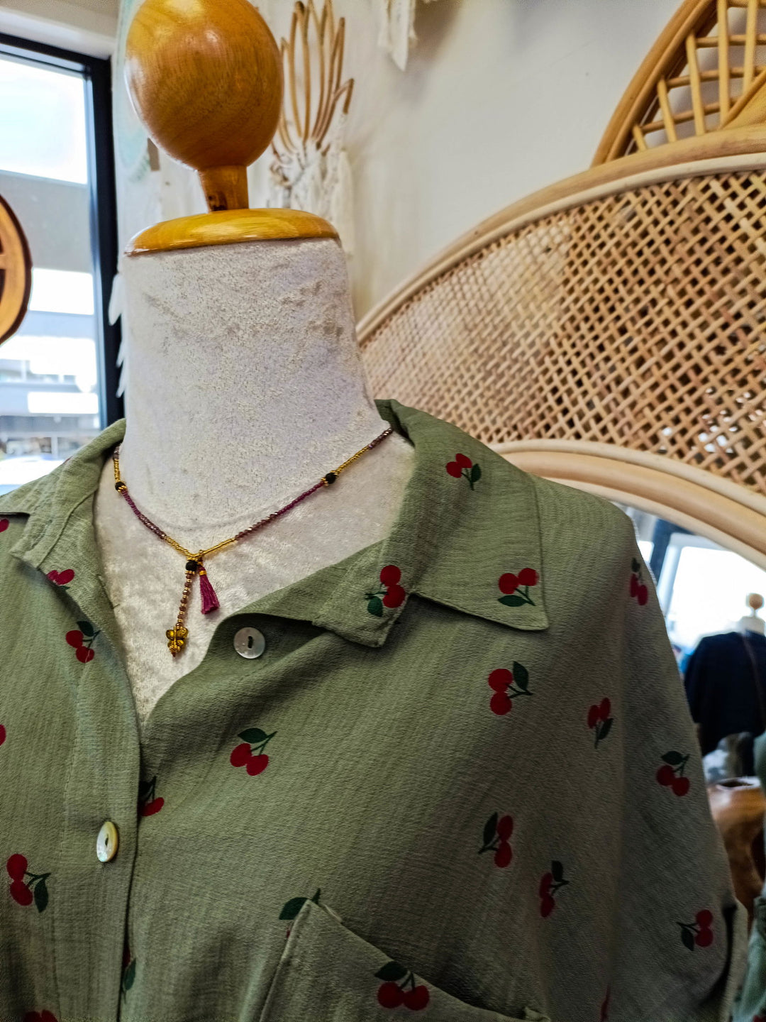 Cherry Tie Top - eKo NZ - 