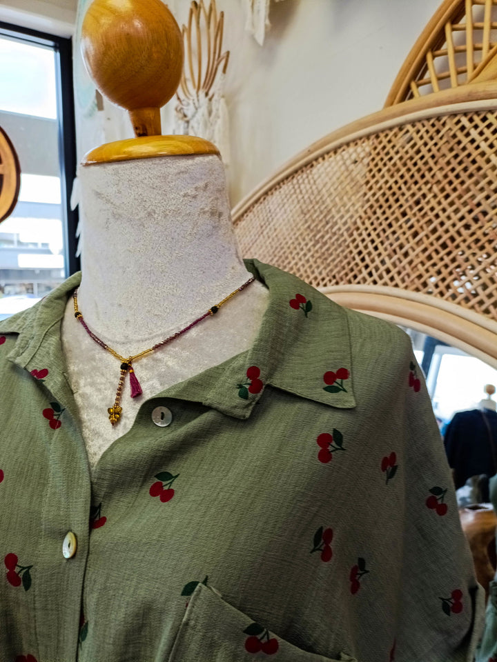 Cherry Tie Top - eKo NZ - 
