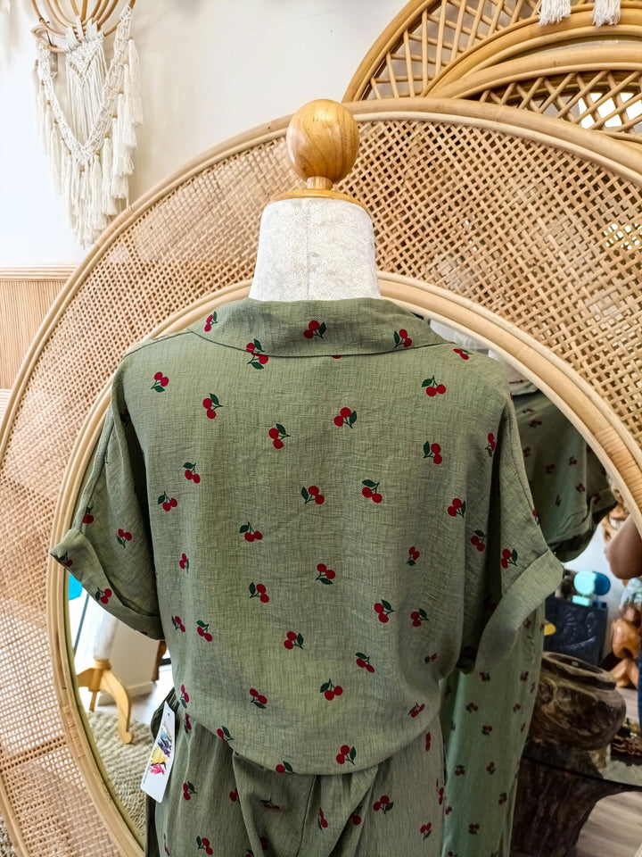 Cherry Tie Top - eKo NZ - 