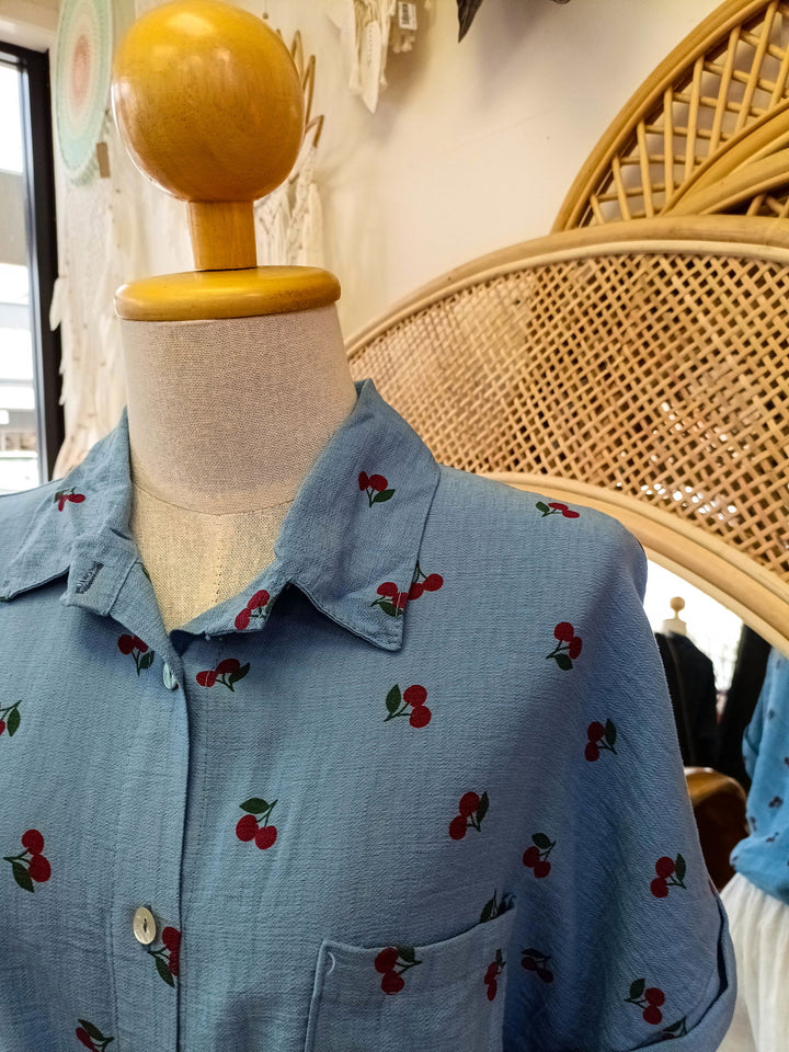 Cherry Tie Top - eKo NZ - 