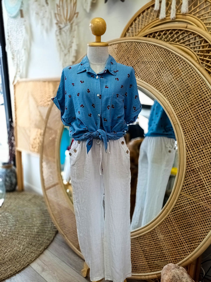 Cherry Tie Top - eKo NZ - 