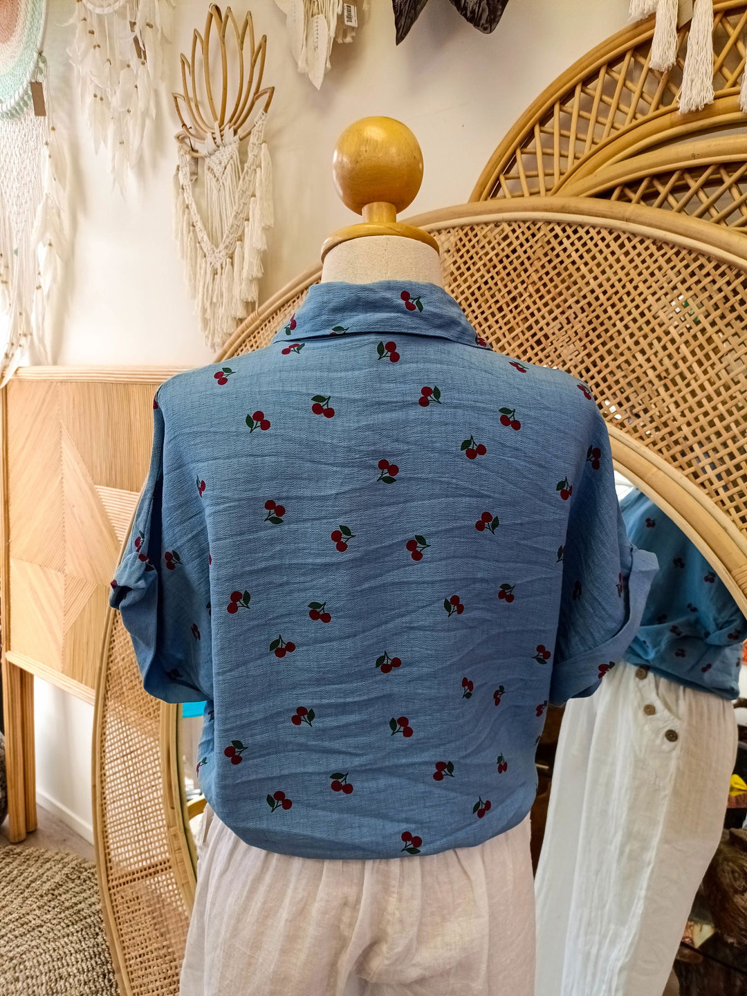 Cherry Tie Top - eKo NZ - 