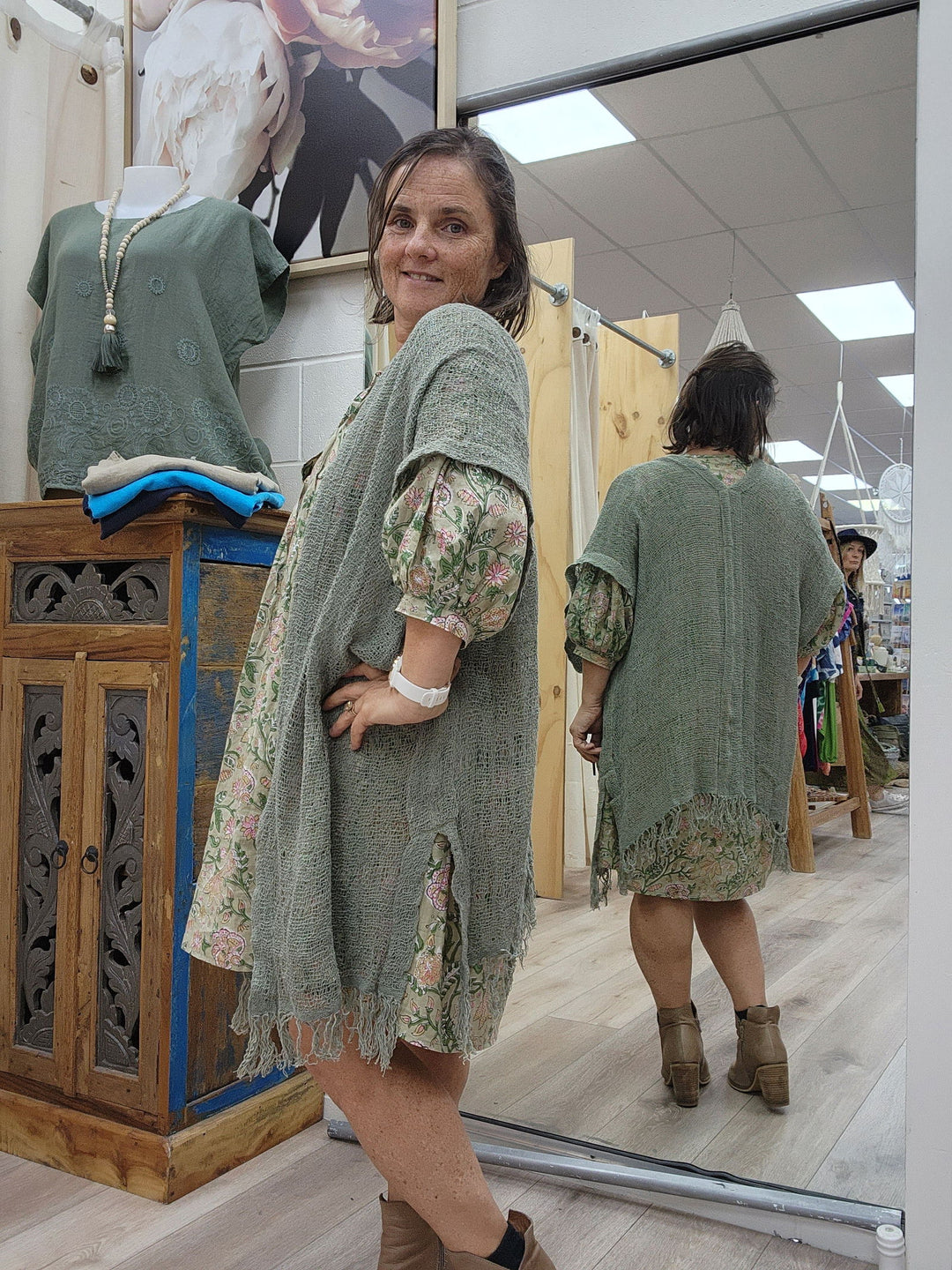 Cotton Kimono Short - eKo NZ - 