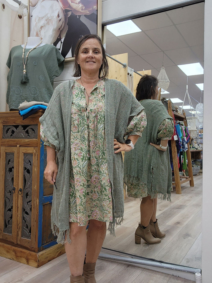 Cotton Kimono Short - eKo NZ - 