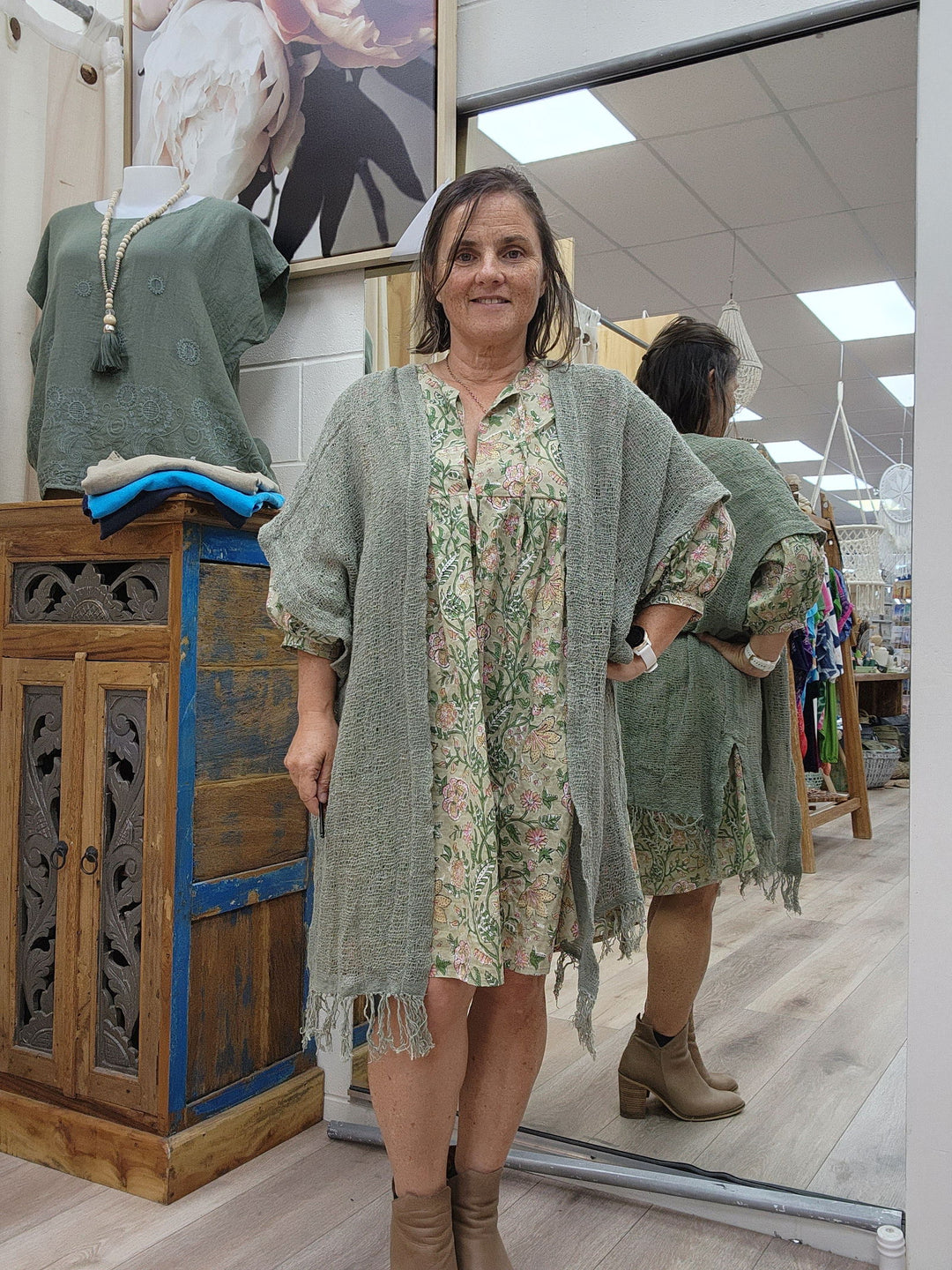 Cotton Kimono Short - eKo NZ - 