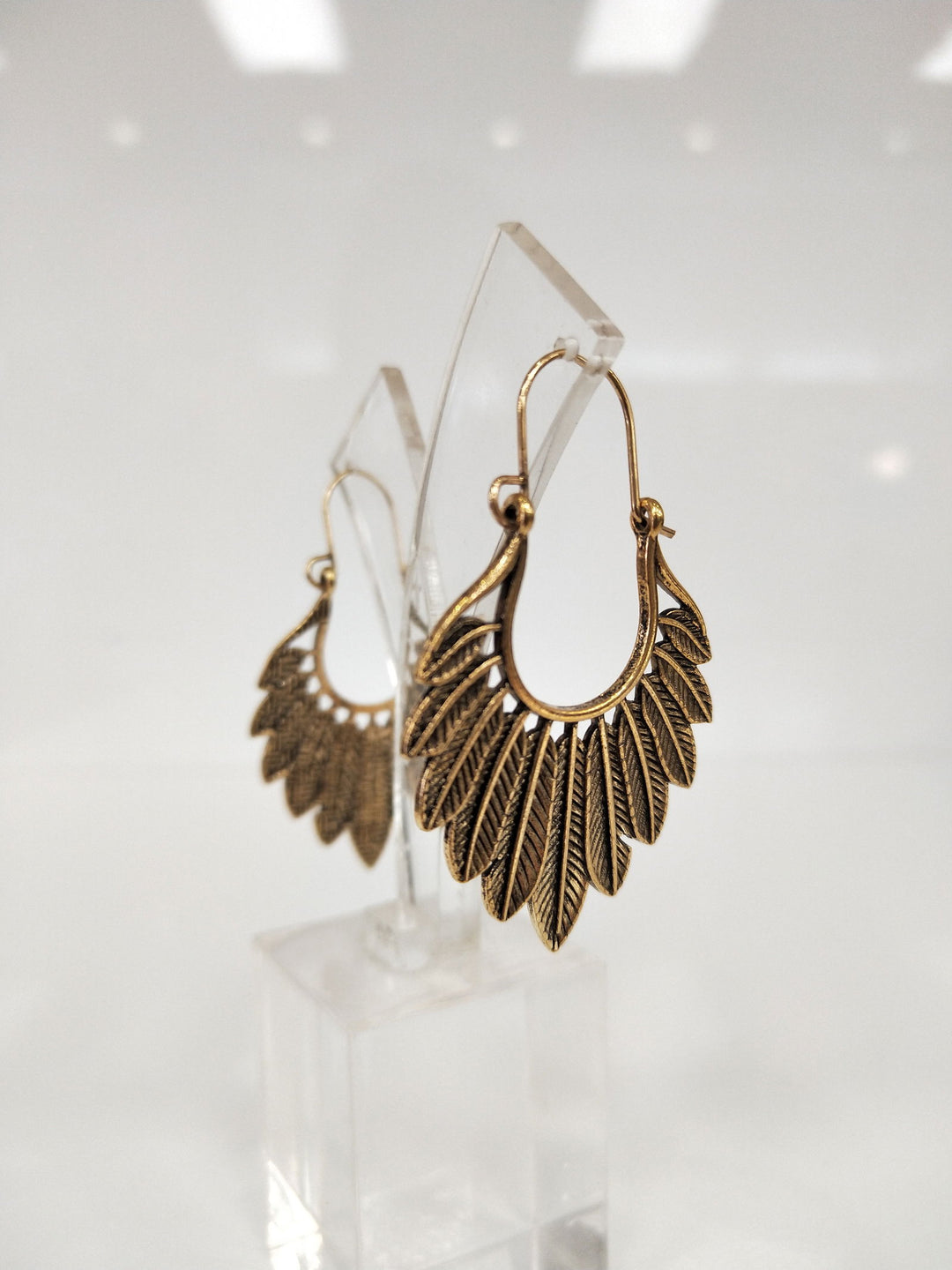 Feather Hoop Earrings - eKo NZ - 