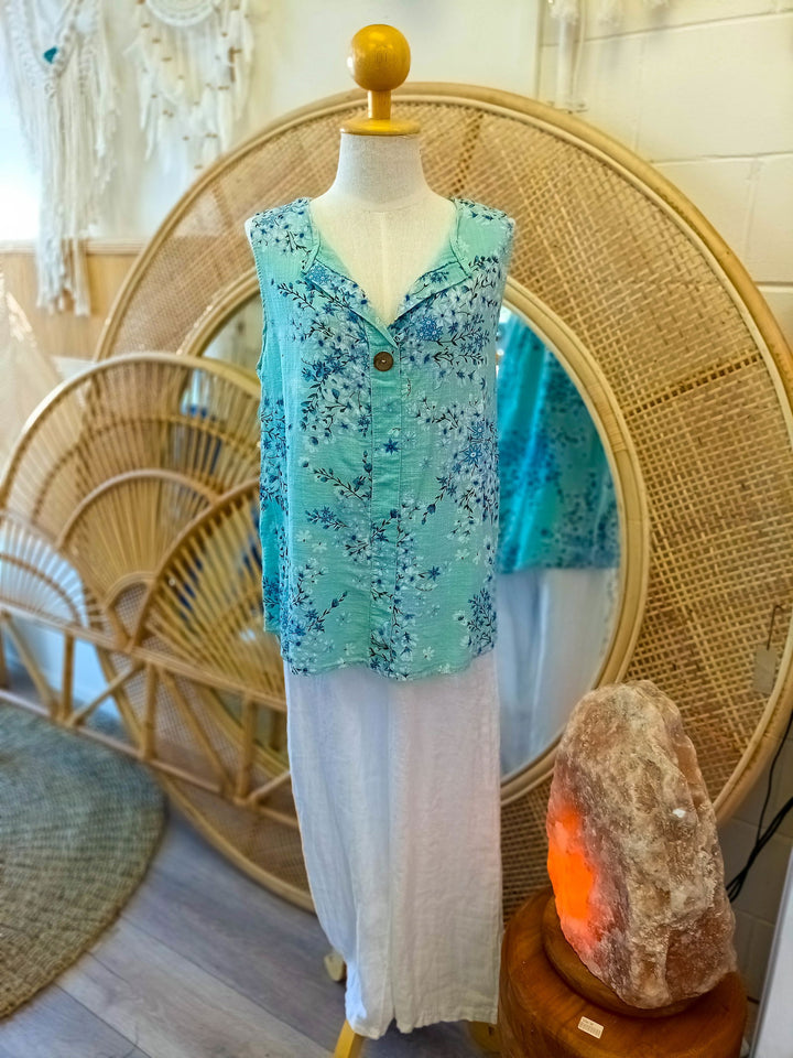 Floral Singlet - eKo NZ - 