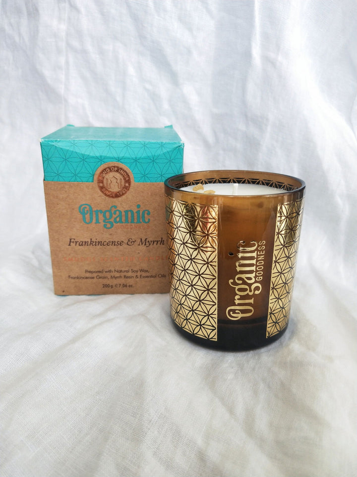 Frank & Myrrh Organic Candle - eKo NZ - 