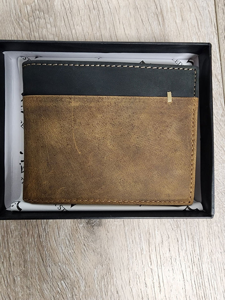 Gents 2 Tone Leather Wallet - eKo NZ - 