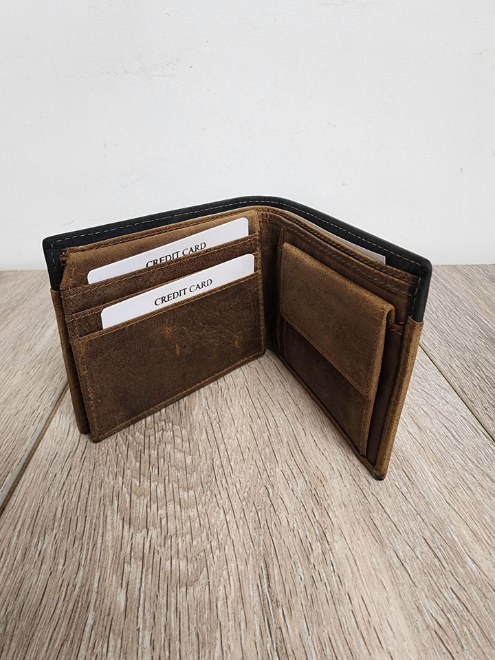 Gents 2 Tone Leather Wallet - eKo NZ - 