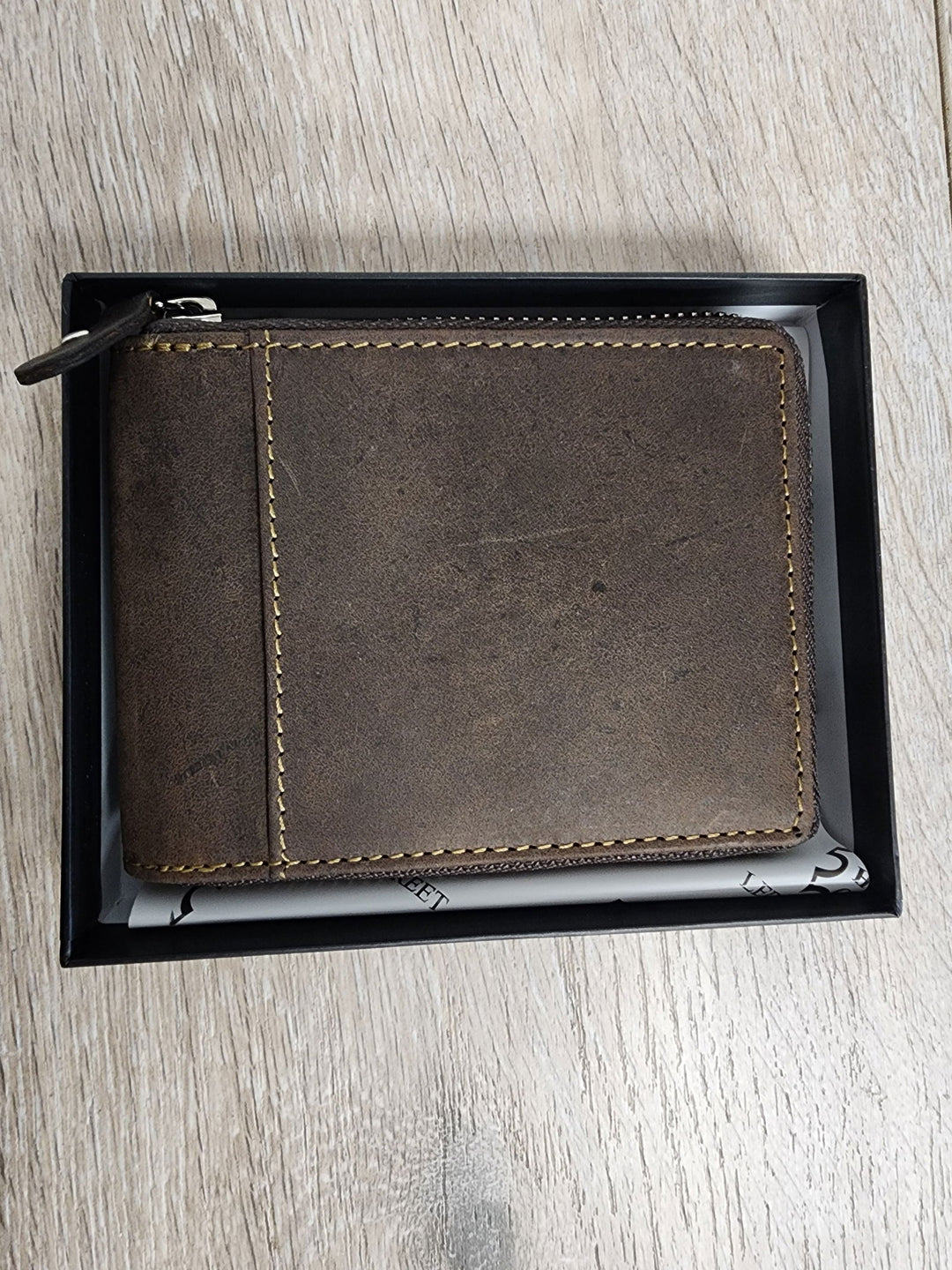 Gents Zip Leather Wallet - eKo NZ - 
