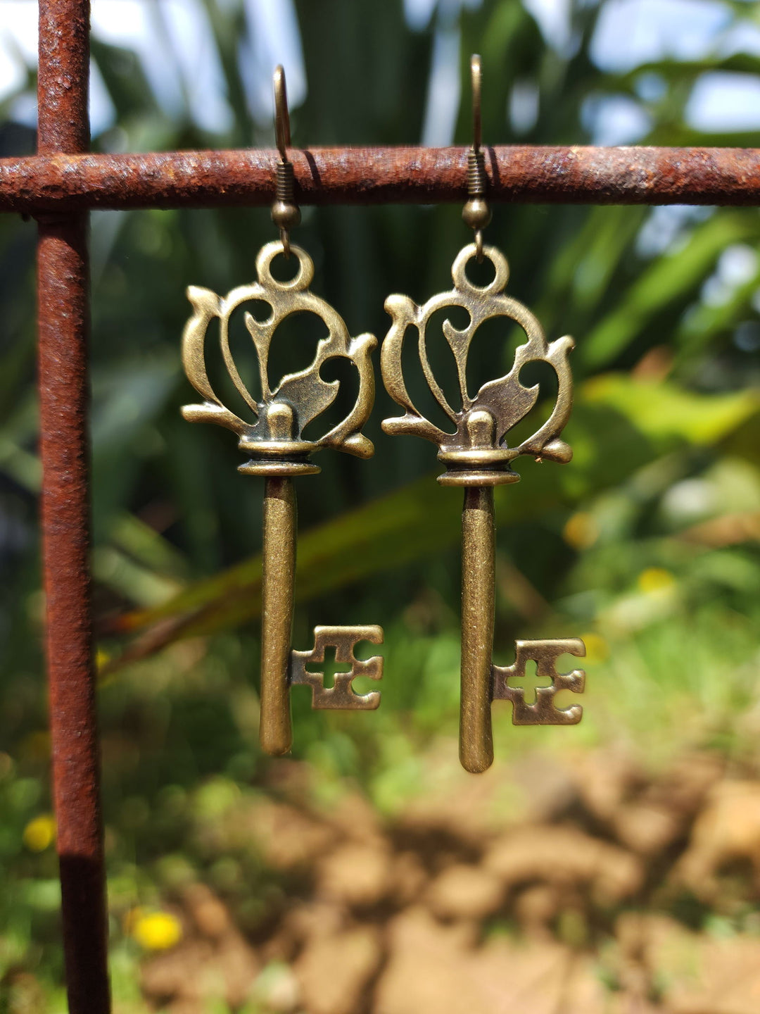 Key Brass Earring - eKo NZ - 
