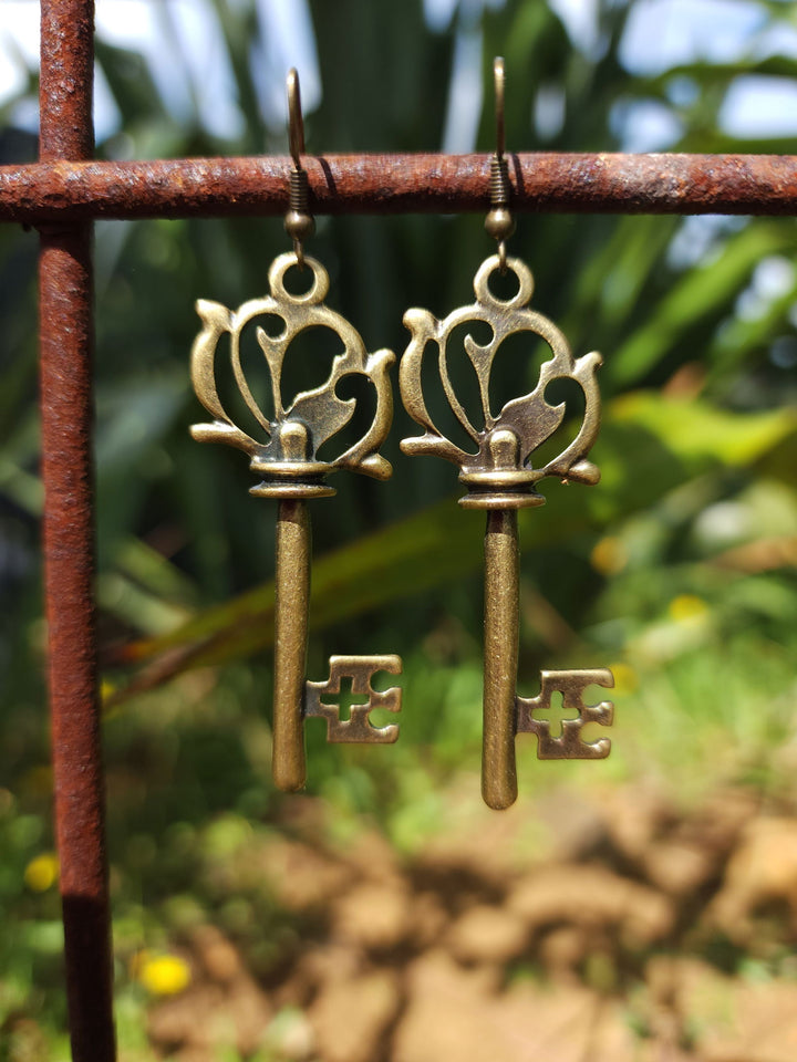 Key Brass Earring - eKo NZ - 