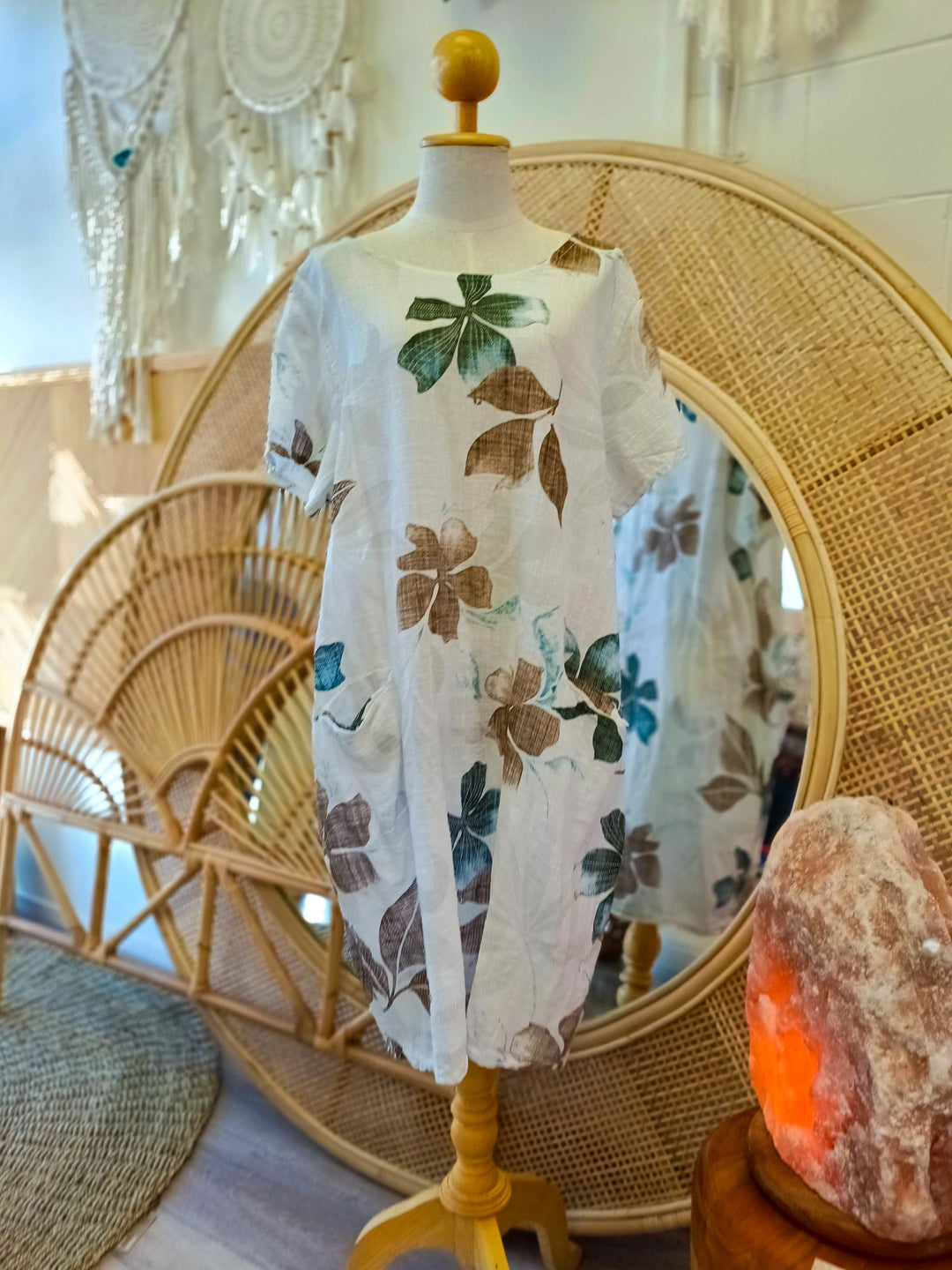 Leaf Cotton Dress - eKo NZ - 