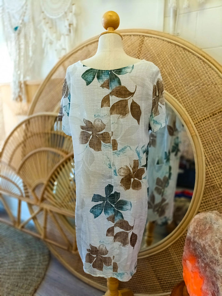Leaf Cotton Dress - eKo NZ - 