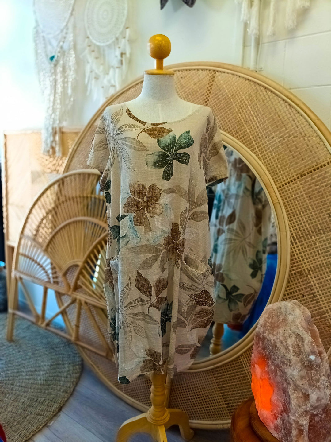 Leaf Cotton Dress - eKo NZ - 