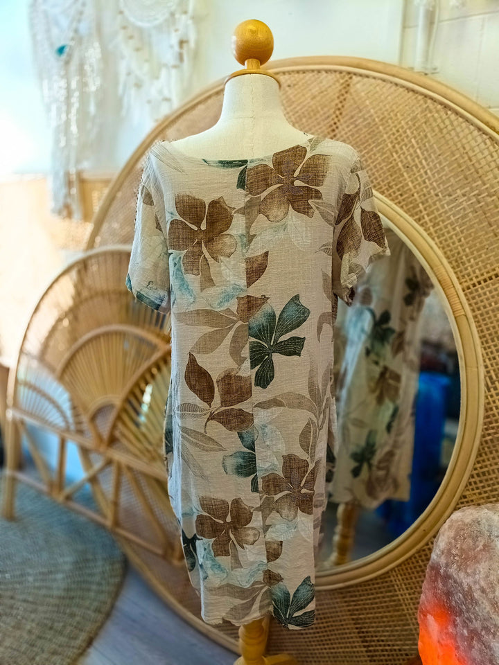 Leaf Cotton Dress - eKo NZ - 