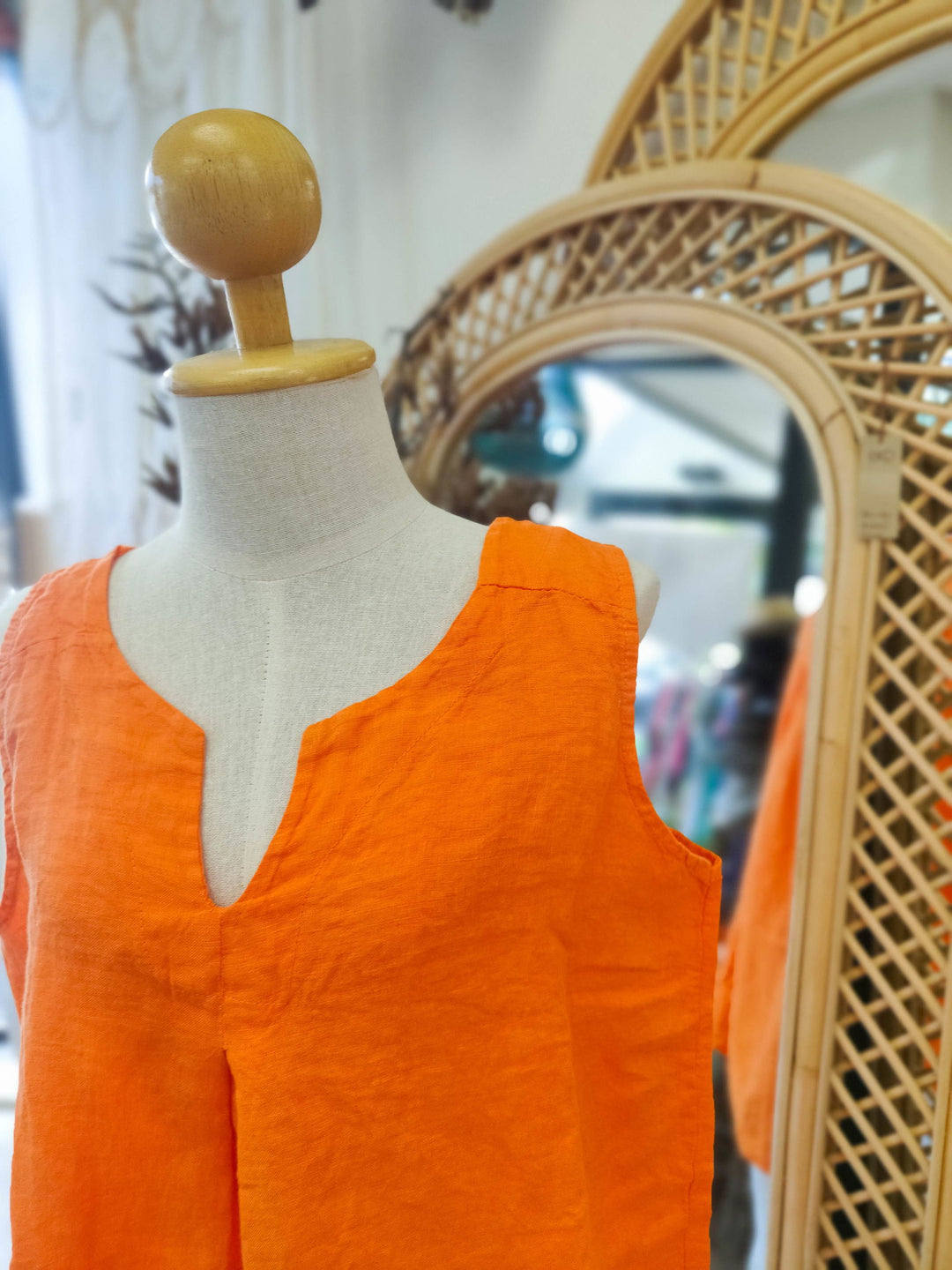 Lila Linen Singlet - eKo NZ - 