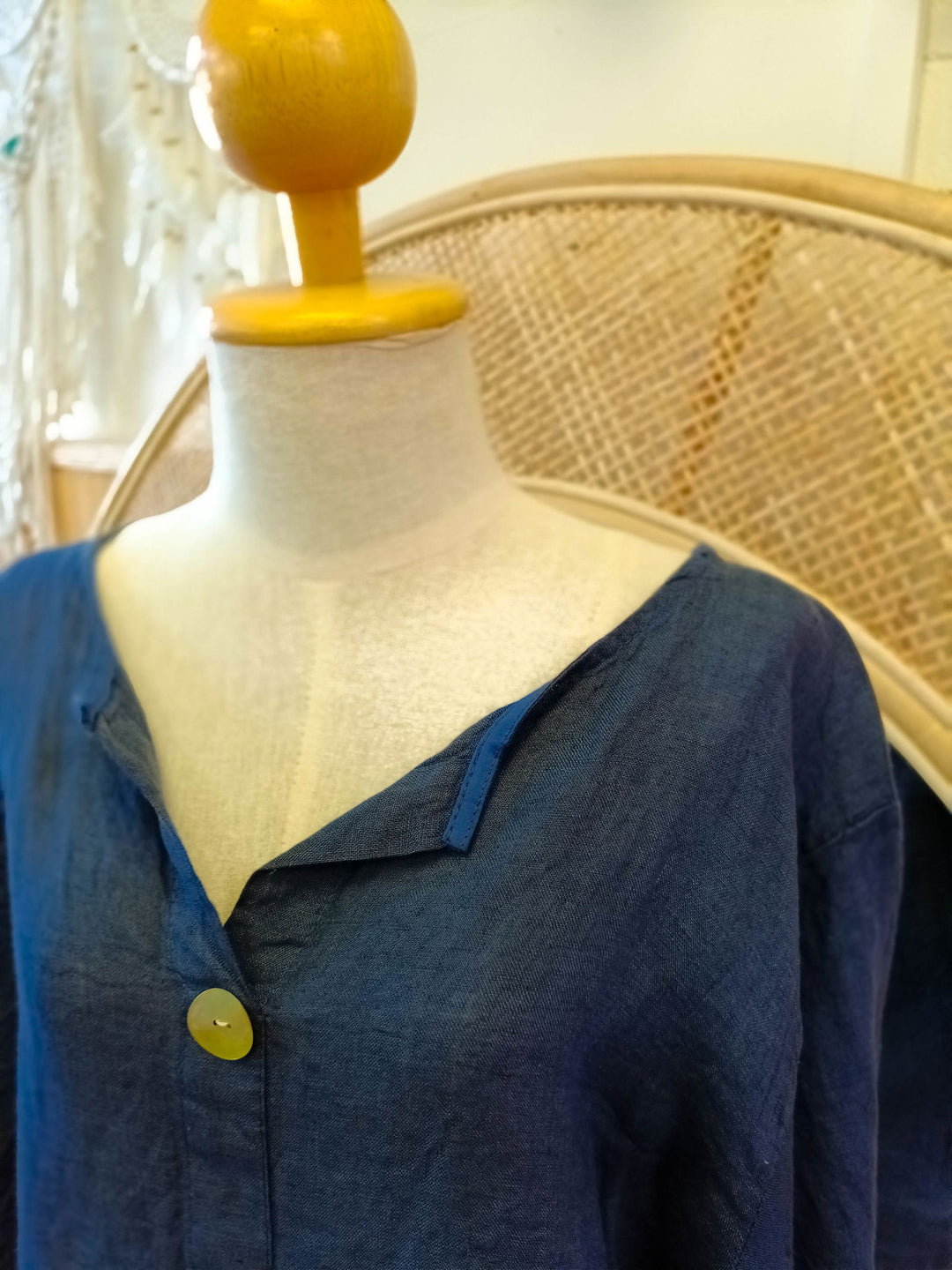 Linen Button Top - eKo NZ - 