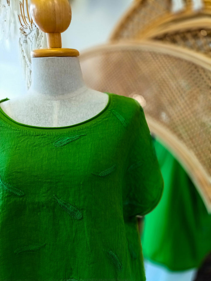 Linen Leaf Top - eKo NZ - 
