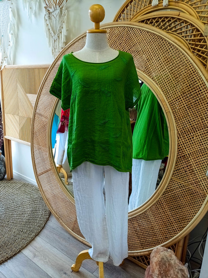 Linen Leaf Top - eKo NZ - 