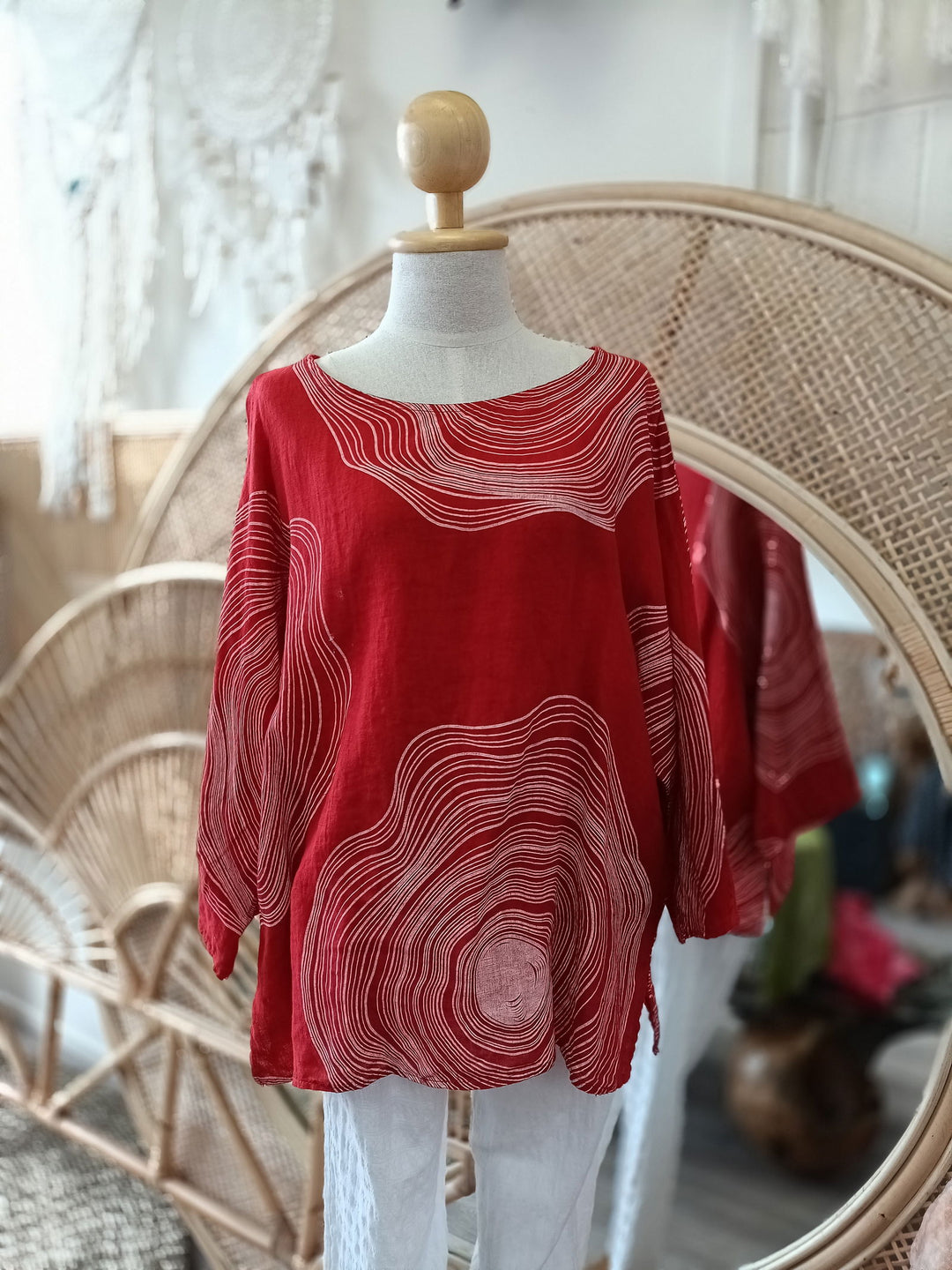 Linen Swirl Top - eKo NZ - 