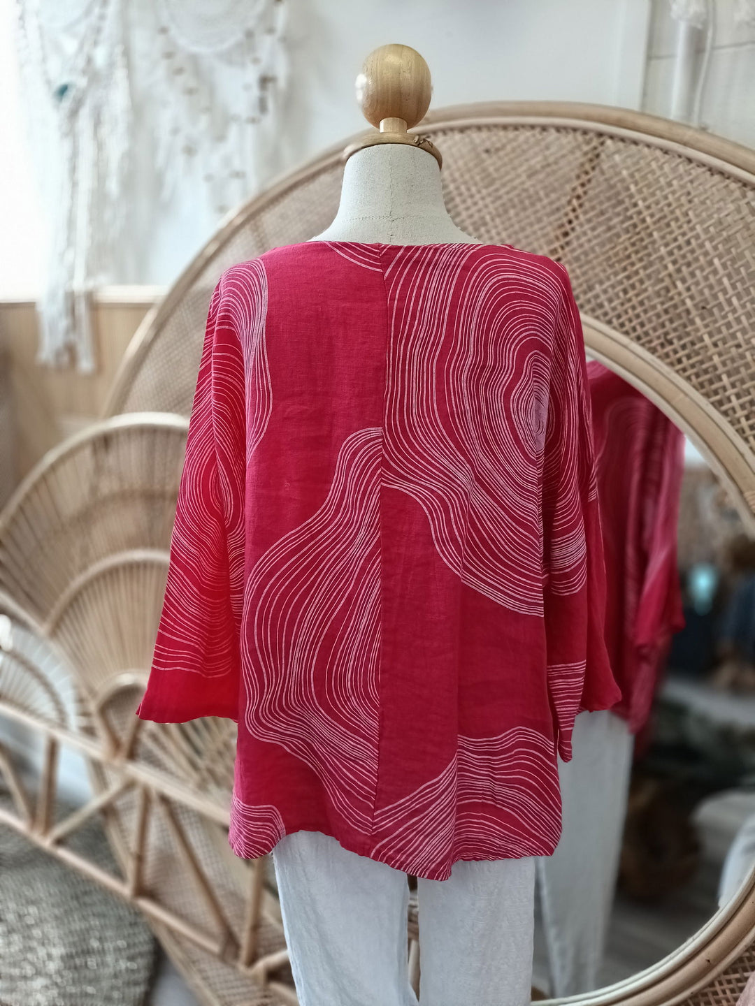 Linen Swirl Top - eKo NZ - 