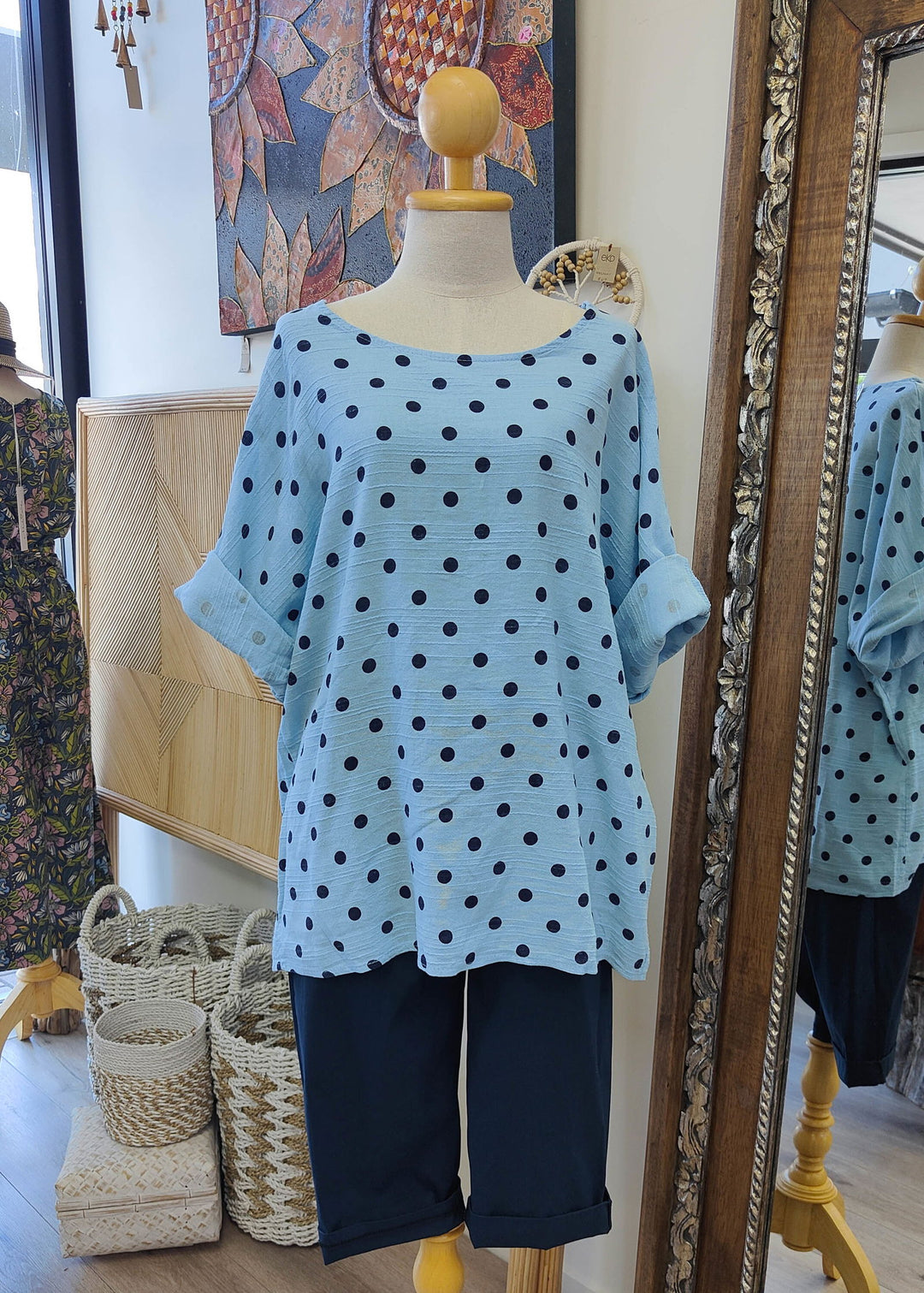 Lizs Spotty Top - eKo NZ - 
