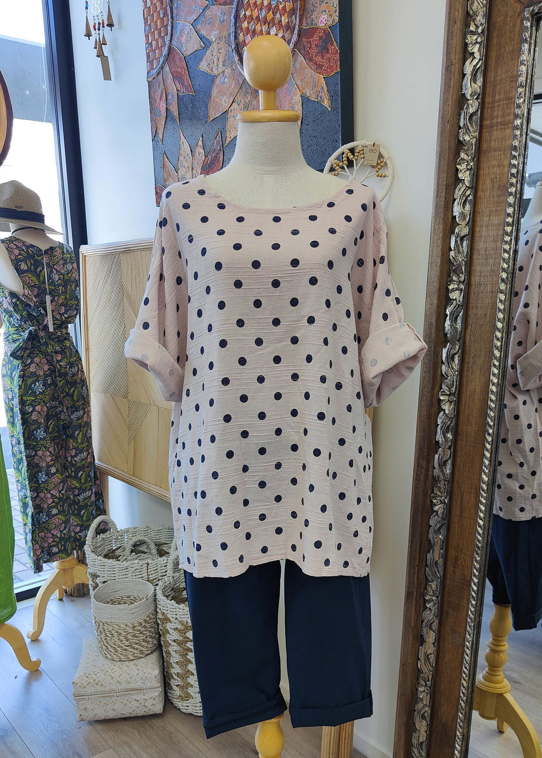 Lizs Spotty Top - eKo NZ - 