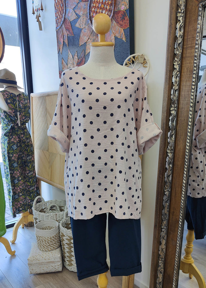 Lizs Spotty Top - eKo NZ - 